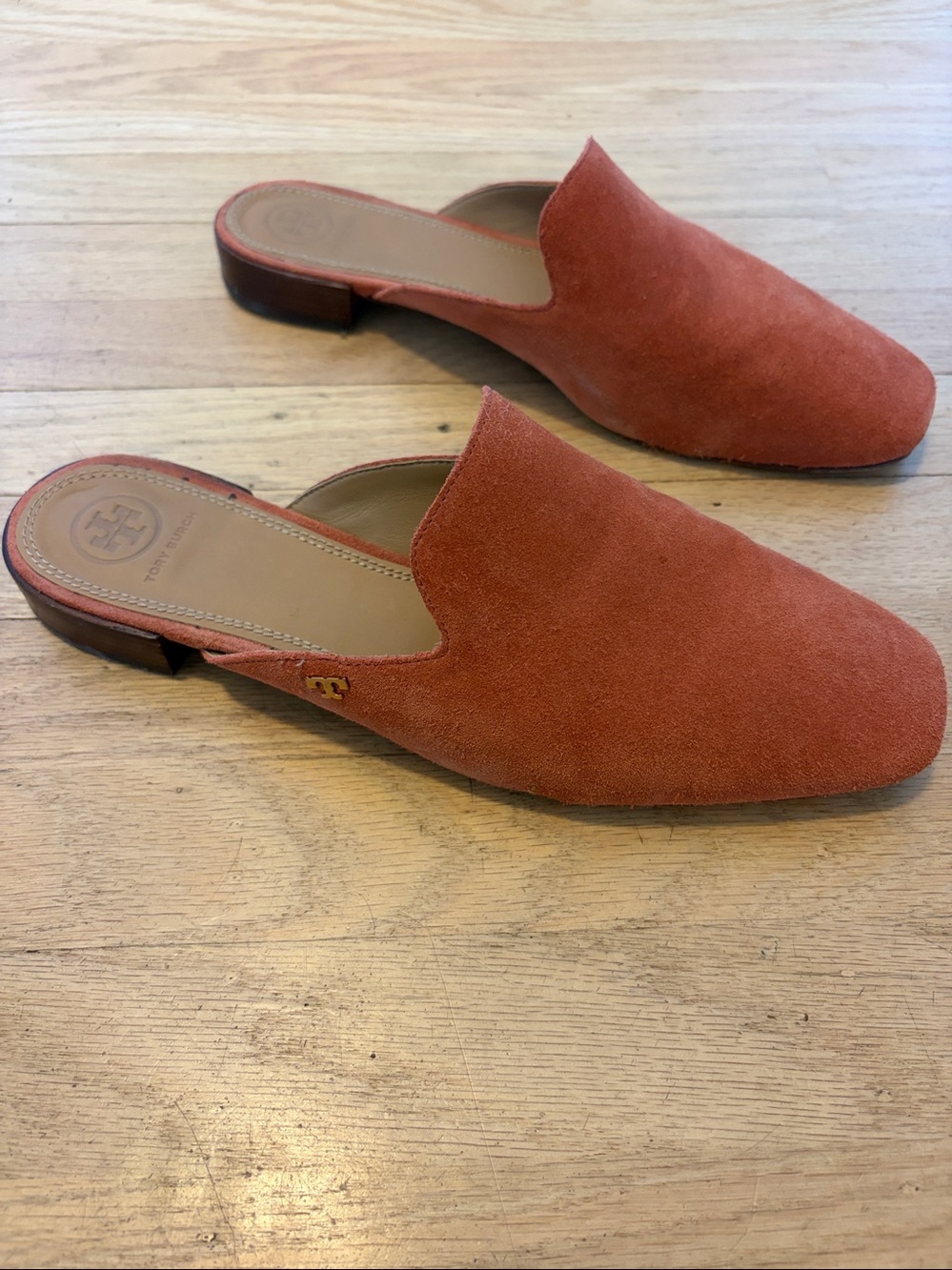 Tory Burch Carlotta Slide Mules slip on fall autumn size 9